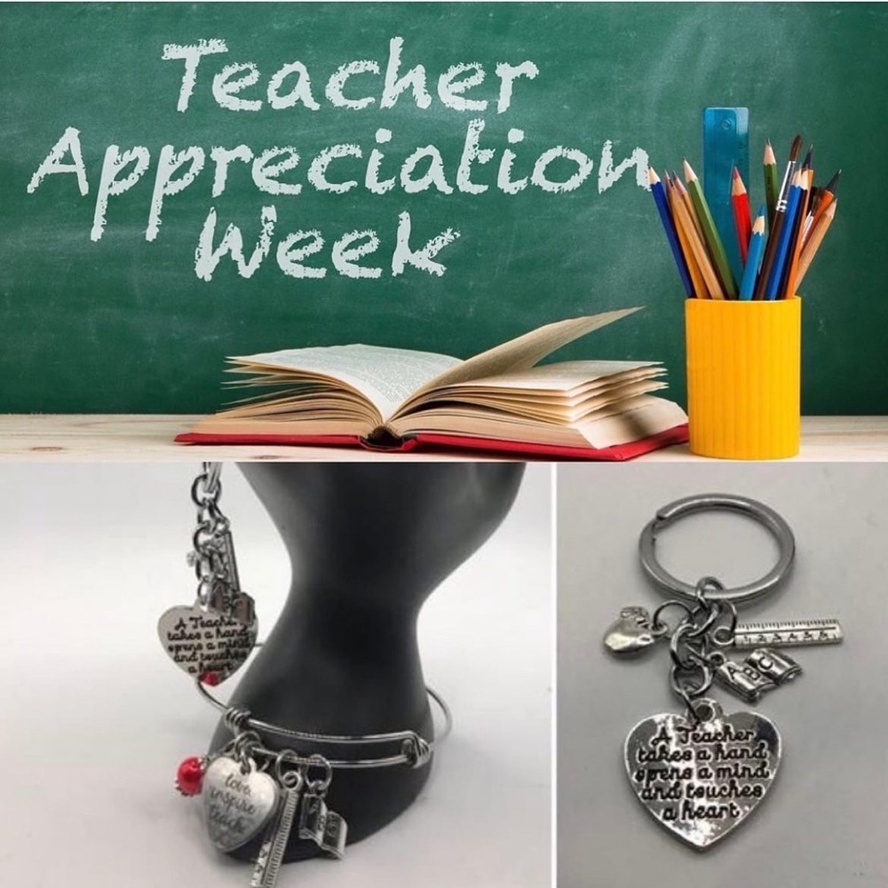 Teacher Appreciation Set w/Keychain and Bracelet